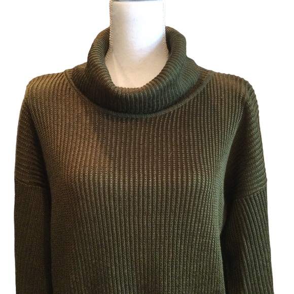 Vintage Fia Italia Hand Loomed Turtleneck Ribbed Sweater Size Small - Picture 6 of 11